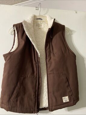 Weatherproof Brown Kids Sherpa-Lined Vest